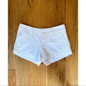 Lilly Pulitzer White Eyelet Lace Shorts
